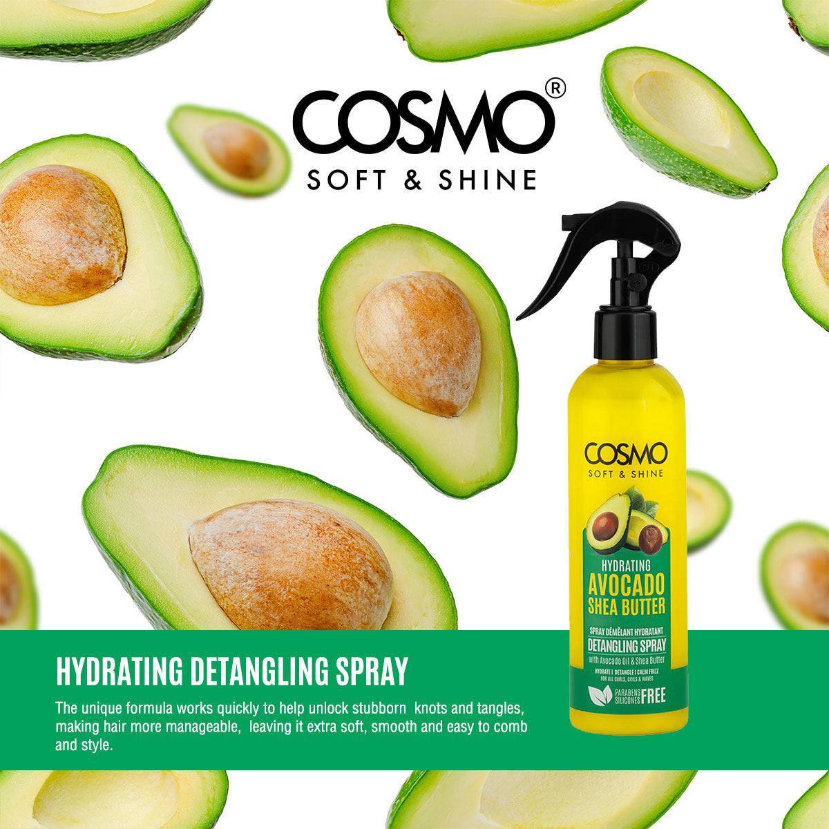 Soft & Shine Hydrating Avocado & Shea Butter Detangling Spray